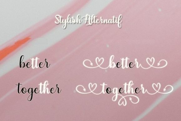 Dangellio Font PNG with transparent background - Preview 3
