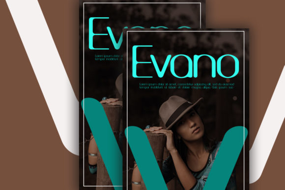 Foerin Typeface Font PNG with transparent background - Preview 1