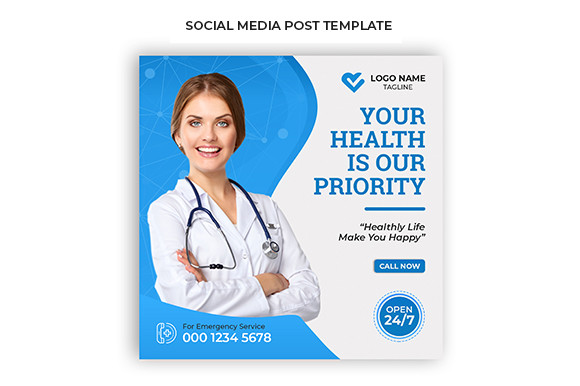 Health Social Media Post Template Graphic by Rsgraphicpoint · Creative ...