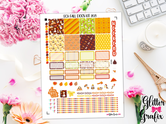 Horizontal Planner Stickers Printable