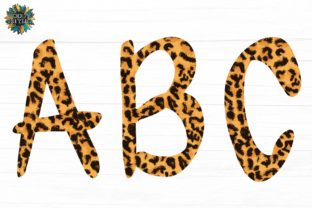 Leopard Doodle Letters Alphabet PNG Graphic by roddy style · Creative ...