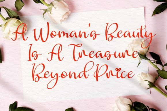 Lovely Beralyna Font PNG with transparent background - Preview 4