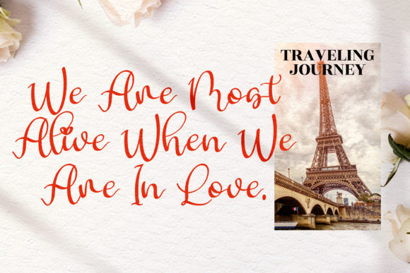 Lovely Beralyna Font PNG with transparent background - Preview 6
