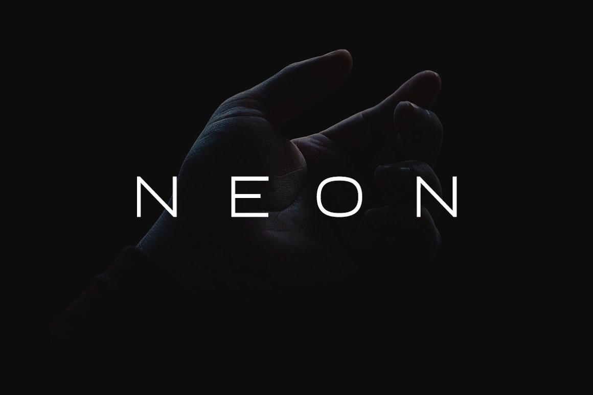 Neon Font by designova · Creative Fabrica font preview