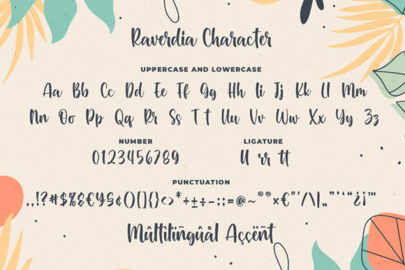 Raverdia Font PNG with transparent background - Preview 6