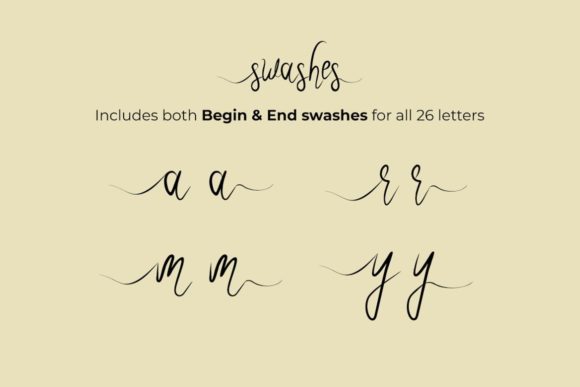 Roselind Font PNG with transparent background - Preview 4