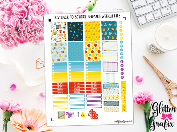 Vertical Planner Stickers Printable