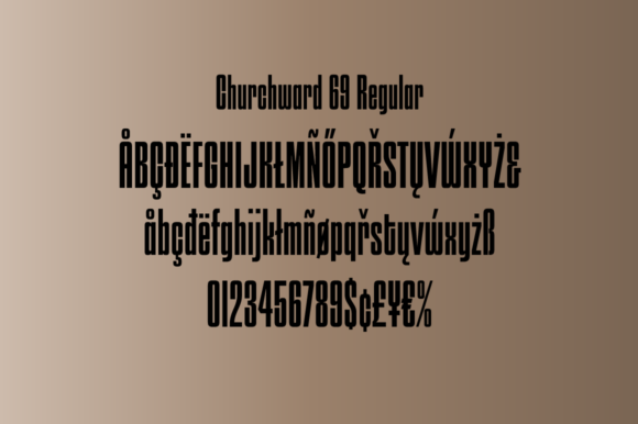 Churchward 69 Font - Preview 1