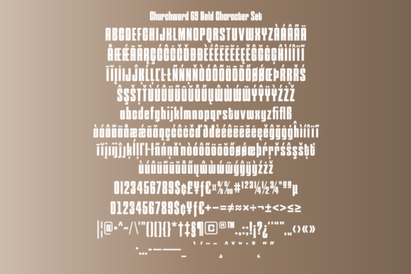 Churchward 69 Font - Preview 4
