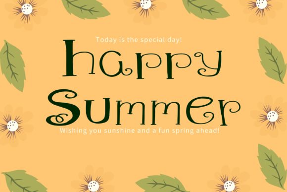 Floral Sunshine Font - Preview 1