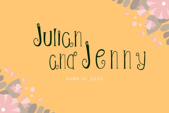 Floral Sunshine Font - Preview 2
