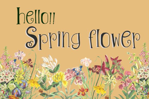 Floral Sunshine Font - Preview 3