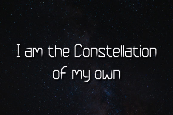 Galaxy Exo Font PNG with transparent background - Preview 1