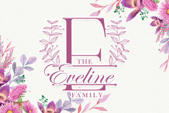 Garden Leaves Line Font - Preview 1