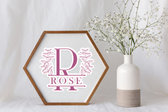 Garden Leaves Line Font - Preview 2