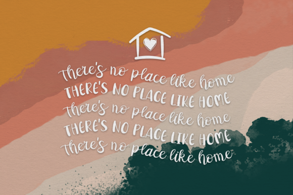 Home Sweet Home Duo Font PNG with transparent background - Preview 3
