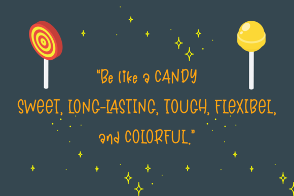 Jellyshake Font PNG with transparent background - Preview 3