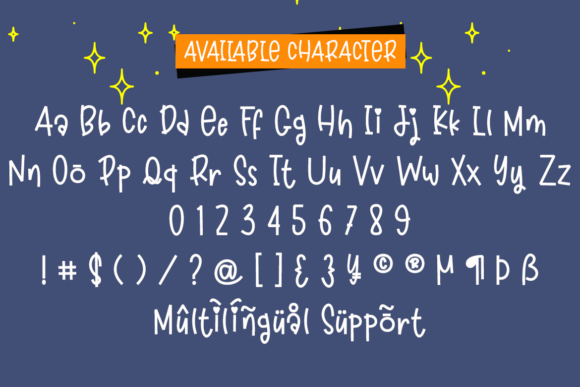 Jellyshake Font PNG with transparent background - Preview 4