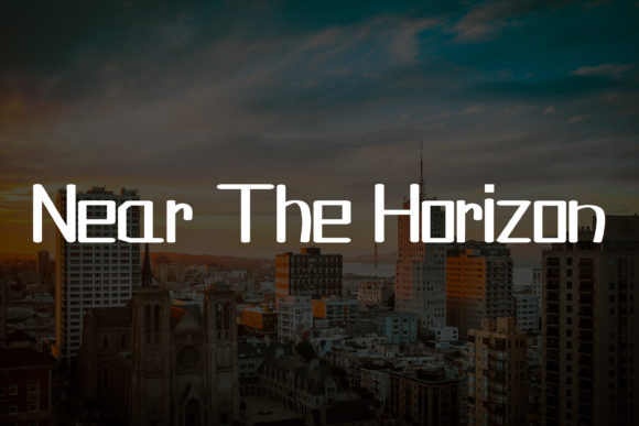 Metropolitan Skyline Font PNG with transparent background - Preview 1