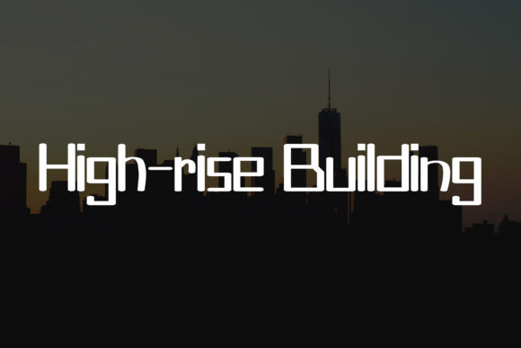 Metropolitan Skyline Font PNG with transparent background - Preview 2
