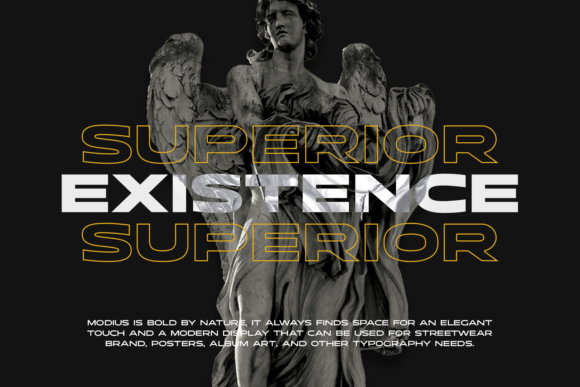 Modius Extended Font PNG with transparent background - Preview 1