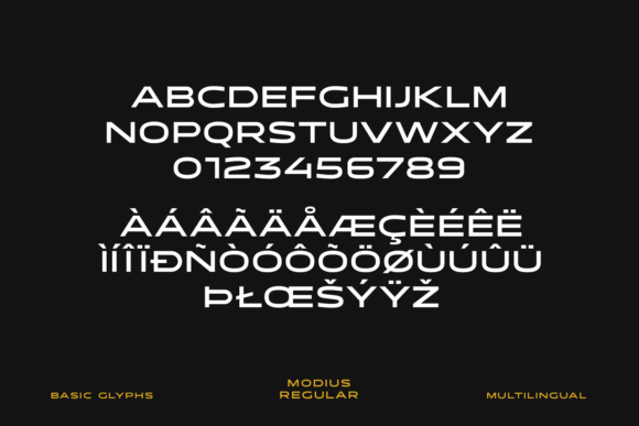 Modius Extended Font PNG with transparent background - Preview 2