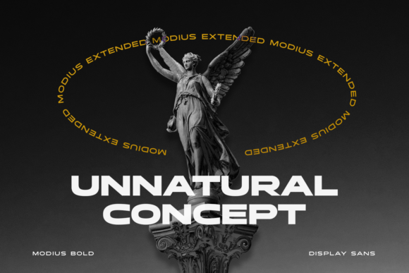 Modius Extended Font PNG with transparent background - Preview 5