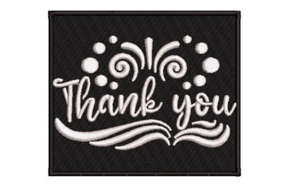 Thank You Stencil Motive