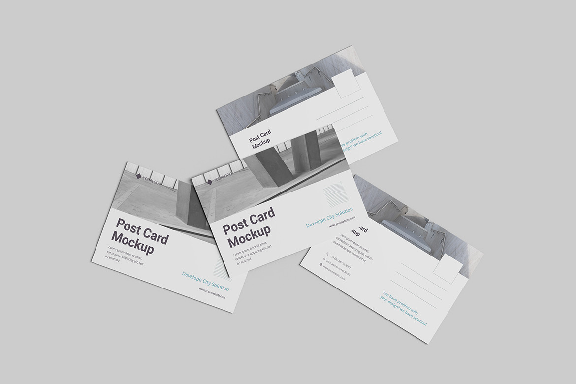 Top View Post Card Mockup Graphic by Ian Mikraz · Creative Fabrica