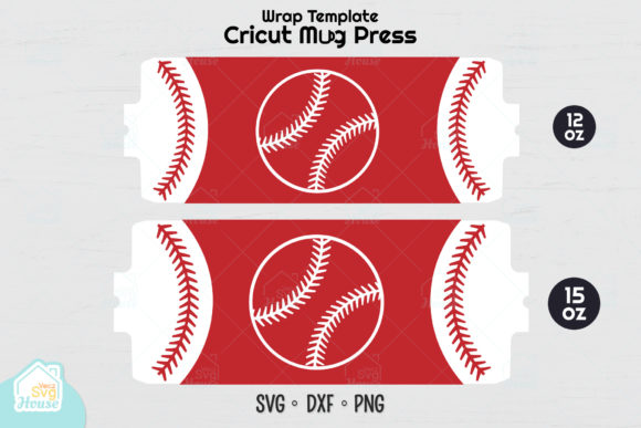 Cricut Mug Press Baseball Pattern Svg Graphics