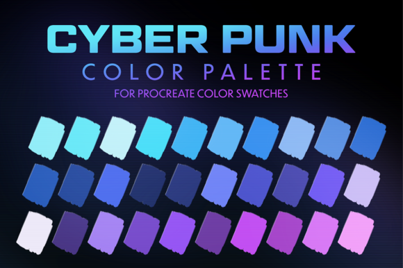 Cyberpunk Color Palette Procreate IPad
