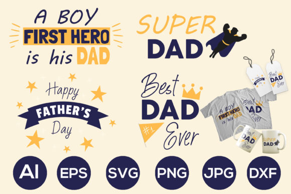 Fathers Day Svg Bundle Fathers Day Sub Graphics