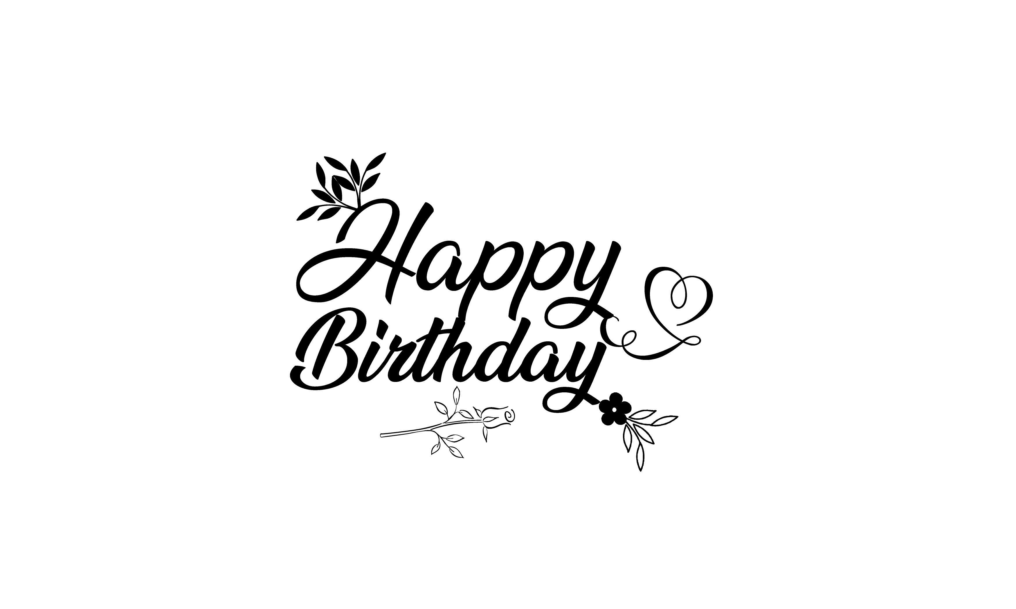 Happy Birthday Lettering Craft Design