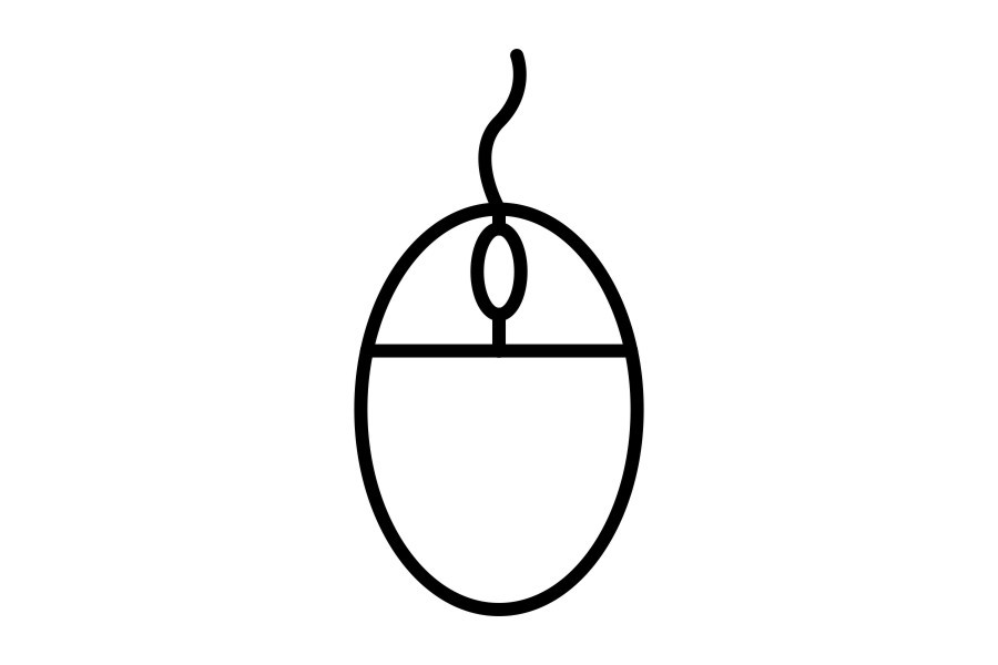 Mouse Line Icon Design Graphic by atifabce · Creative Fabrica