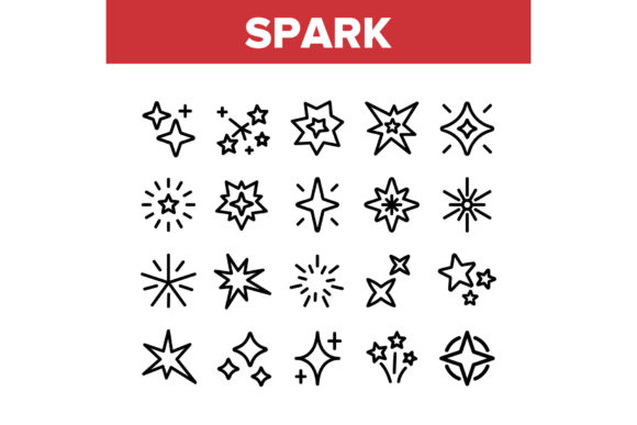 Spark and Sparkle Star Collection Icons