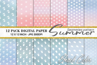 Summer Seamless Digital Paper Background Graphic by Artnoy · Creative ...