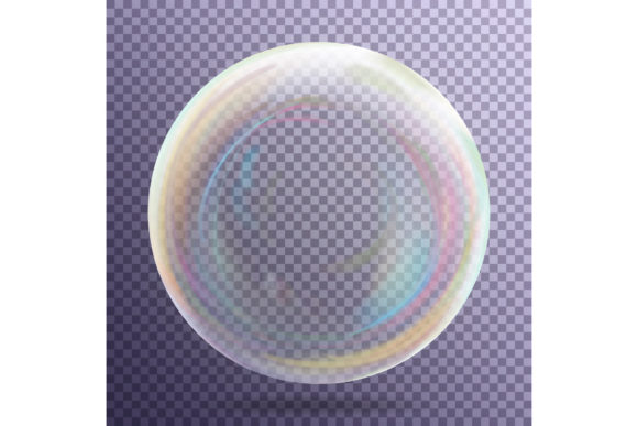 Transparent Soap Bubble Vector