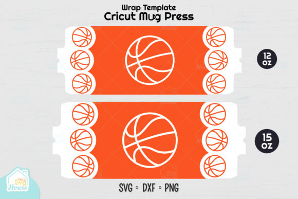 Cricut Mug Press Basketball Pattern Svg Graphics