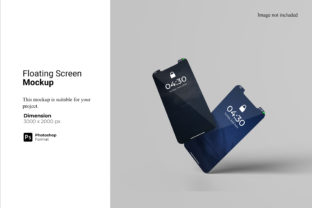 Floating Screen Smartphone Mockup Graphic by Ian Mikraz · Creative Fabrica