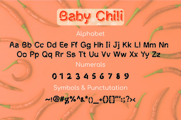 Baby Chili Font - Preview 1