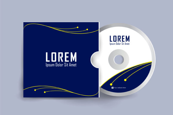 Cd Case Label and Cd Disc Label Design Graphic by Ju Design  Creative  Fabrica