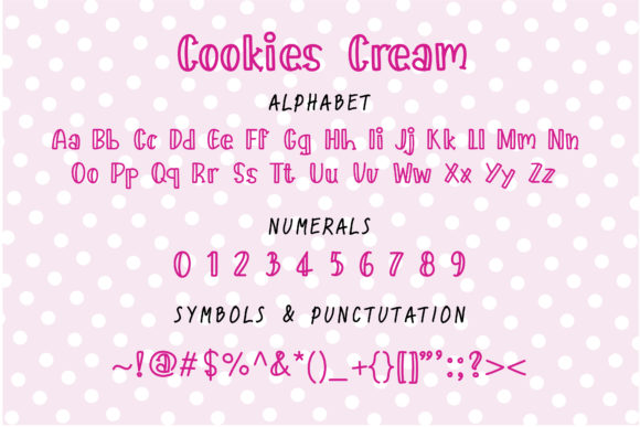 Cookies Cream Font - Preview 1