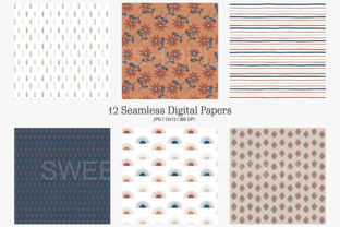 Digital Paper Pack Boho Summer Graphic by Sweet Shop Design · Creative ...