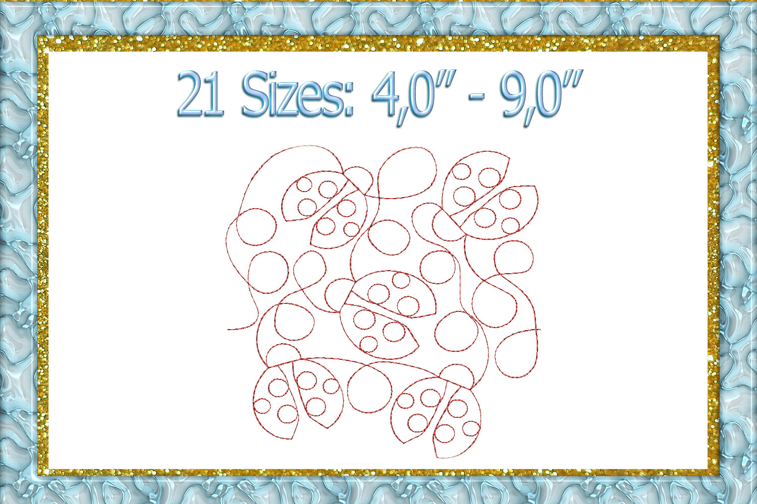 Ladybug Quilt Block