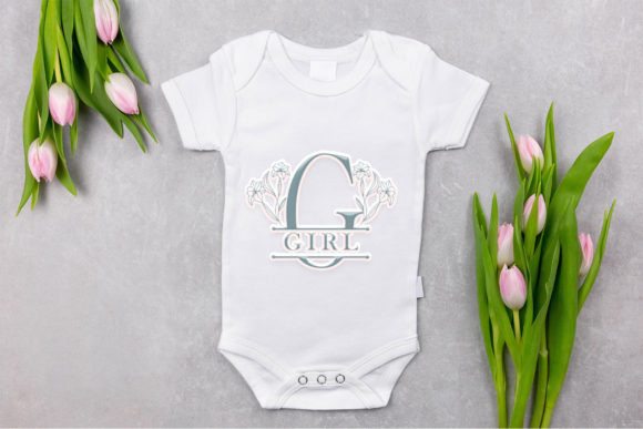 Lily Blossom Line Font PNG with transparent background - Preview 2