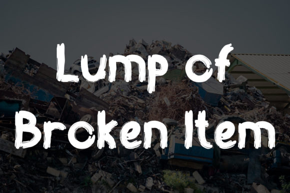 Scrap Yard Font PNG with transparent background - Preview 1