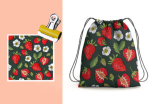 Strawberry - Patterns Graphic by HelgaKOV · Creative Fabrica