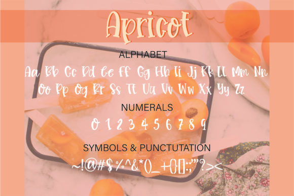 Apricot Font - Preview 1