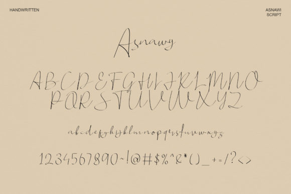 Asnawy Font - Preview 3