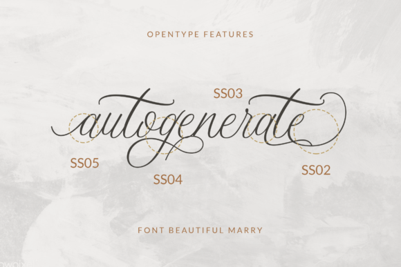 Beautiful Marry Font - Preview 3